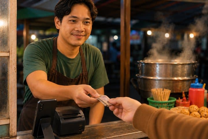 Bayar tunai, QRIS, atau transfer